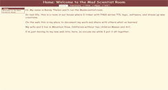 Desktop Screenshot of madscientistroom.org